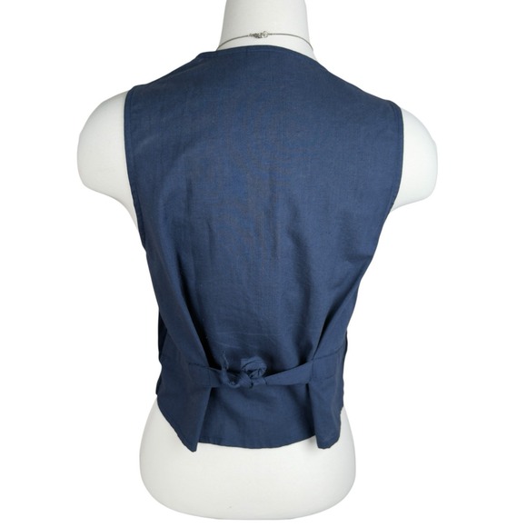 Victoria Jones Petites Fall Harvest Embroidered Corduroy Vest Pumpkins Scarecrow - Picture 8 of 8